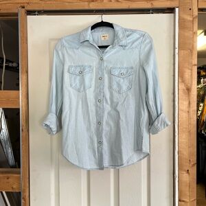 Gap 1969 Western Light Blue Denim Shirt